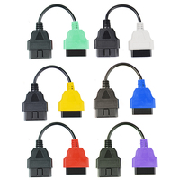 Conector de Escáner OBD 2 para Auto, Cable Adaptador de Diagnóstico MultiECUScan para Escaneo de Múltiples ECU, para Escaneo de ECU Fiat, 6 Colores