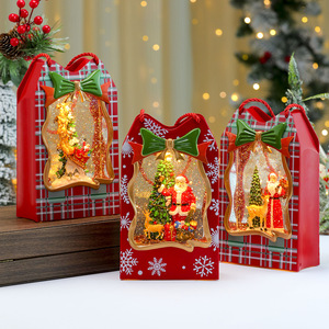 Caja de Regalo con Globo de Nieve Rectangular Relleno de Agua, Caja Musical, Regalo de <span class=keywords><strong>Navidad</strong></span> Clásico Europeo Americano de Lujo - Product Image 4