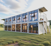Hôtel Conteneur Moderne Alibaba : Luxe, Portable, Facile à Assembler, 20 pieds, Modulaire, en Panneaux Sandwich, avec Structure en Acier Respirante