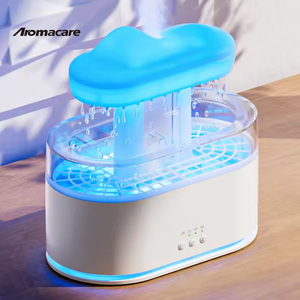 Humidificador de luz nocturna de aromaterapia de aire de 500Ml difusor de Aroma de nube de lluvia con sonido de lluvia - Product Image 3