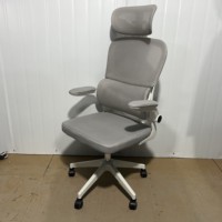 Chaise de bureau exécutive moderne en maille à dossier haut, design ergonomique, mobilier de bureau commercial, chaise pivotante pour salle de réunion et personnel