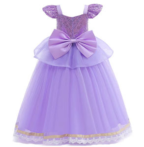 Film Prinses Rapunzel Voor Kleine Meisjes Luxe Kostuum Film Tangled Kids Cosplay Carnaval Party Verjaardag Halloween Prom Dress - Product Image 4