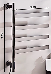 Toallero Eléctrico Calefactado de Acero Inoxidable, Montado en Pared, Calentador de Toallas 110V 220V para Baño - Product Image 3