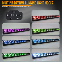 Barre lumineuse LED RGB universelle ZHENXIN pour conduite tout-terrain, compatible 4x4, camion, SUV, Jeep Wrangler, fabrication OEM ODM, vente en gros