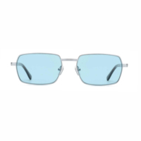 Lunettes de soleil rectangulaires tendance 2026 en métal avec verres en nylon, lunettes de soleil carrées de luxe pour hommes et femmes, vente en gros, protection UV400