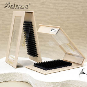 नरम 3 डी मेगा वॉल्यूम पलक 0.03 0.05 निजी लेबल 5-25 मिमी कश्मीरी रेशम पलक एक्सटेंशन - Product Image 1