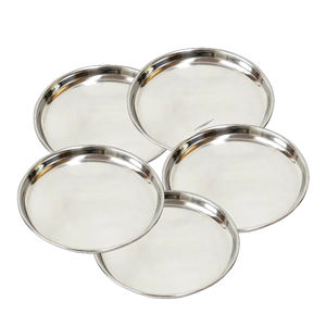 Fábrica al por mayor nuevo estilo redondo platos profundos utensilios de cocina Nuevo estilo utensilios de cocina de acero inoxidable plato clásico 26 cm de Bangladesh - Product Image 5