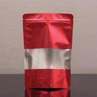Op maat bedrukte staande ziplock zakken van Mylar met venster voor gedroogd fruit, specerijen, noten en droge snacks.