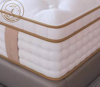 Matelas pliable 4D à ressorts ensachés, haute résilience, haute soutien, hypoallergénique, amovible et lavable, garantie 10 ans, pour chambre et école