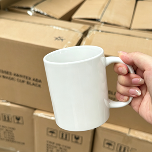 <span class=keywords><strong>Lot</strong></span> de tasses à café en céramique blanches unies assorties, vente en gros, lots en vrac, inventaire, commande, expédition, colis, cartons - Product Image 4