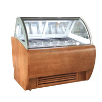 Vitrine Réfrigérée Verticale Populaire pour Crèmes Glacées, Congélateur Vitrine pour Crèmes Glacées et Gelatos, Congélateur Rapide Prix Usine