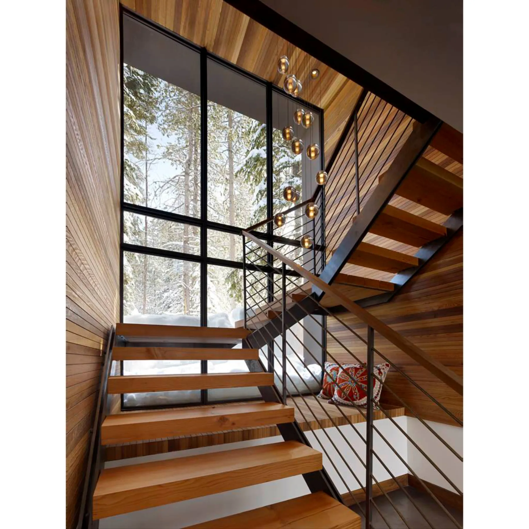 CBMmart corrimão post loft escadas anti derrapante degraus & nosings escada de madeira pilar projetos