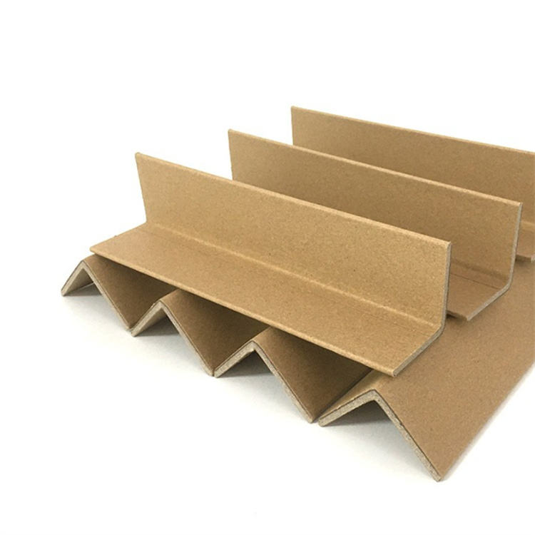 Big Factory L-Shaped Brown Pallet Cardboard Edge Corners Protector Custom Dimension Laminated Paper Protection
