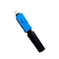 Fibra óptica rápida de alta calidad SC APC/SC UPC Conector rápido Cuña Tipo de tornillo Conjunto de campo Compatible con FTTH