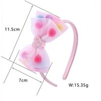 Nouveau design Bandeau princesse mignon à nœud rose Accessoires pour cheveux Bandeau Valentine en dentelle pour filles