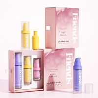 Flacon pompe sans air en verre de luxe 15ml 30ml 50ml, ambre givré marron, pour emballage cosmétique, avec insert remplaçable