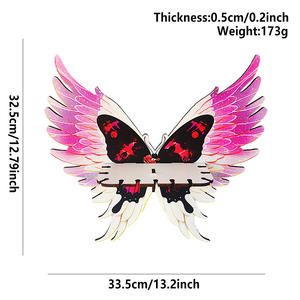 Spot Country madera hueco mariposa pared estante <span class=keywords><strong>de</strong></span> almacenamiento dormitorio sala <span class=keywords><strong>de</strong></span> estar decoración del hogar artesanía <span class=keywords><strong>de</strong></span> madera - Product Image 6