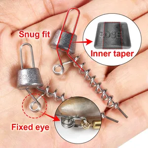 Spinpoler Pike Stinger Rig avec lest amovible, leurre nageur à queue bouclée, spirale, hameçon triple robuste en acier à haute teneur en carbone - Product Image 4