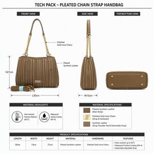 Sacs à bandoulière de style designer pour femmes, grand sac fourre-tout de shopping et de voyage MISSALITA - Product Image 3