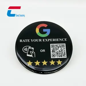 NTAG213 Google Notice Nfc Self-Adhesive Nfc Google Review Card Epoxy Label