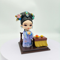 Ensemble de figurines de collection personnalisées de personnages de la Cour impériale chinoise en boîte mystère avec boîte de présentation, fabricant OEM ODM