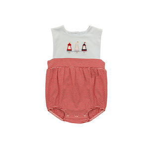 Conjunto de Ropa para Bebé Niño SR3950 CUSTOM, Estampado de Pesca, Mono con Mangas con Volantes, Cierre de Cremallera, 0-2 Años - Product Image 5