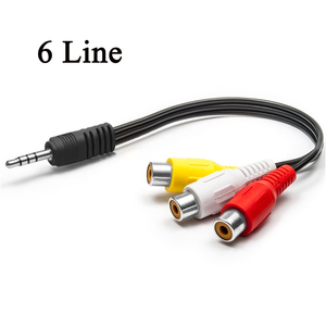 Cable <span class=keywords><strong>de</strong></span> Extensión Oscm Estable <span class=keywords><strong>de</strong></span> 6 Líneas para Europa, Polonia, <span class=keywords><strong>Eslovaquia</strong></span>, Rojo, Blanco, Amarillo, Receptor <span class=keywords><strong>de</strong></span> TV - Product Image 1