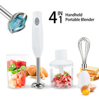 Ensemble d'appareils de cuisine électriques miniatures en gros, lames en acier inoxydable, design à tête inclinable, 3 vitesses, bol mélangeur multifonction