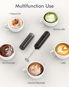 Custom Logo Stainless Steel <b>Automatic</b> Milk Steamer Handheld Electric <b>Coffee</b> <b>Machine</b> Whisk Milk Frother - Product Image 4