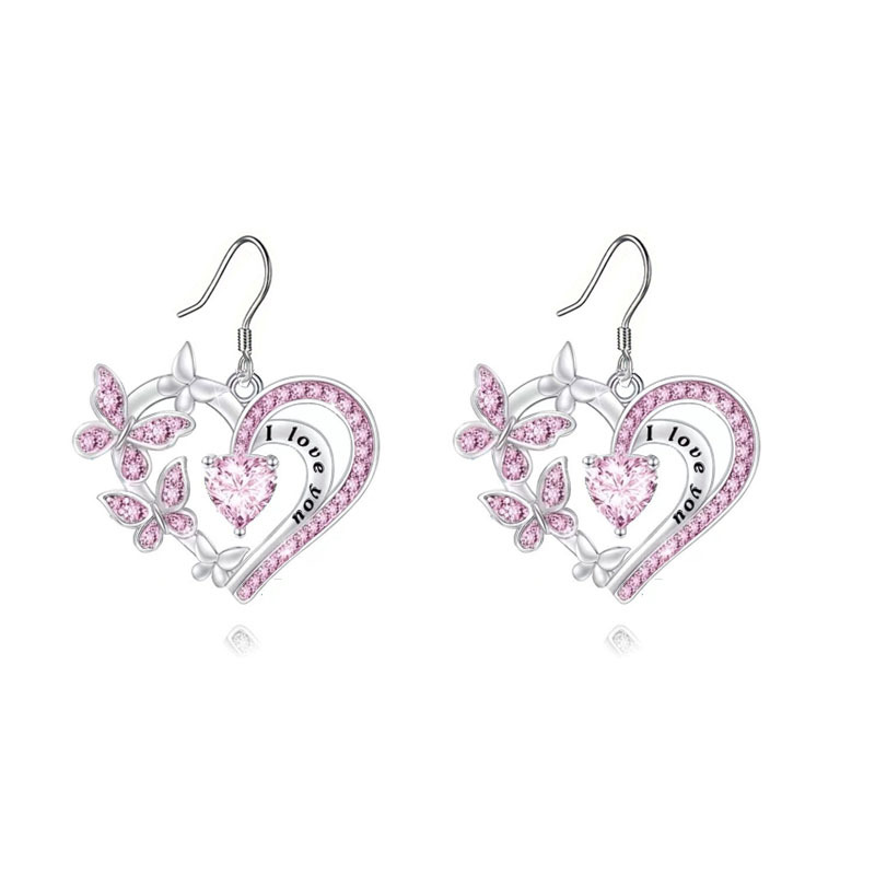 Pendientes Rosados
