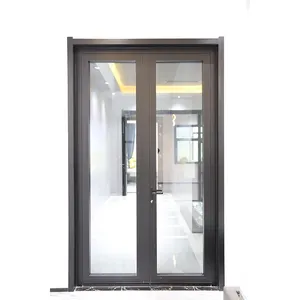 Best Price Glass Casement Outward Opening Doors Aluminum Casement Door Top Quality Support Oem Size Slim Casement Door