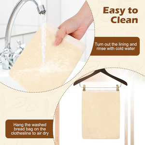 Kantong roti lilin lebah untuk Sourdough, 2 pak tas roti lilin lebah dapat digunakan kembali untuk penyimpanan XL 17x13 inci - Product Image 6