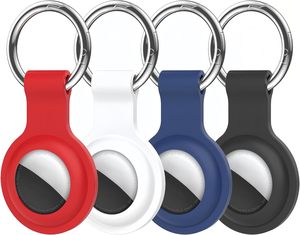 Funda de silicona para Apple <span class=keywords><strong>AirTag</strong></span> <span class=keywords><strong>con</strong></span> soporte para llavero, diseño antipérdida, a prueba de golpes y agua - Product Image 1