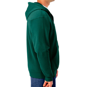 Sudadera con Capucha de Felpa 100% Algodón Verde Oscuro al por Mayor 2026 con Bolsillo, Ecológica, Unisex, Casual, de Color Liso para Invierno - Product Image 3