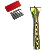 Lame en carbure de tungstène acier poignée ergonomique grattoir porte-peinture grattoir pour enlever la peinture
