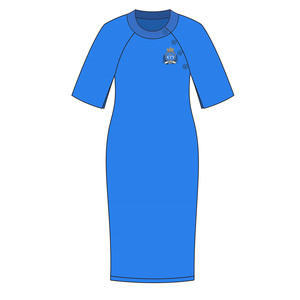 Fornitore di Maglioni Lavorati a Maglia ODM AKA Sorority, Abito da Lavoro a Vita Alta, <span class=keywords><strong>Polo</strong></span> con Collo Tondo, Manica Corta, <span class=keywords><strong>Vestito</strong></span> Lavorato a Maglia Ricamato - Product Image 5