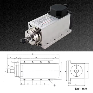High Speed <b>Electric</b> Spindle Motor <b>Kit</b> 1.5kw 110V 220V Air Cooled CNC Spindle with VFD Inverter for CNC Milling Drilling - Product Image 2