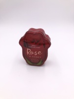 Boîte d'emballage en étain de bonbons de qualité alimentaire Boîte en étain en forme de fleur de rose