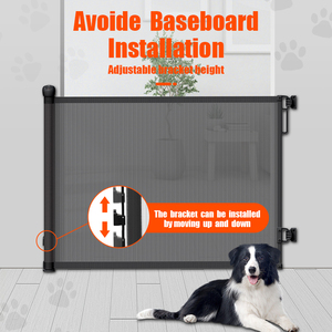 Thần đồng sg018 tùy chỉnh có thể thu vào Pet cổng siêu rộng siêu rộng lưới an toàn hiện đại nút cho chó mèo ASTM chứng nhận - Product Image 2
