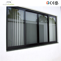 Ventana Corredera con Control Remoto, Aislamiento Térmico, Aluminio, Doble Acristalamiento, Vidrio Low-E, Certificación NFRC, Motor Eléctrico para el Hogar