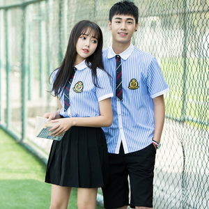 Uniforme Escolar Coreano Yiku, Uniforme de Primavera/Verano de Algodón Unisex para Secundaria y Preparatoria, Atuendo para Fotos de Graduación, Estilo Universitario - Product Image 4