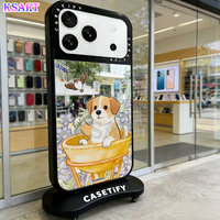 Escultura de Teléfono Móvil Grande Hecha a Mano de Fibra de Vidrio para Exhibición en Escaparates de Tiendas, Decoración para Celebridades de Internet, Espejo