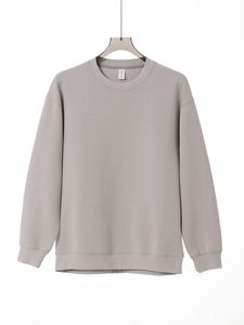 Fabricantes de ropa personalizados Otoño e Invierno básico 400G Color sólido cuello redondo sudadera suelta sudadera de manga larga para <span class=keywords><strong>hombre</strong></span> - Product Image 5