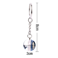 Porte-clés Afrique Double Face National Drapeau Pays Africain Souvenir Promotion Cadeau Cristal Verre Cabochon Pendentif Porte-clés