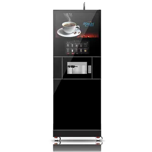 Hoge Kwaliteit 15.6 Inch Touchscreen Commerciële Koffie Maken Apparatuur 10 Soorten Hete Oploskoffie Automaat Bedrijf