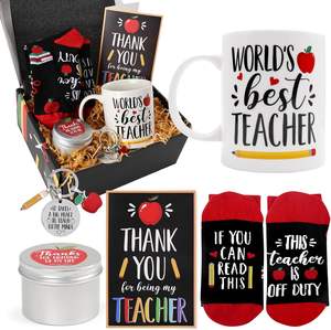 2024 Set regalo personalizzato per insegnanti per donne <span class=keywords><strong>regali</strong></span> di apprezzamento dell'insegnante da parte dello studente che ringraziano il cestino dei <span class=keywords><strong>regali</strong></span> dell'insegnante alla rinfusa - Product Image 1