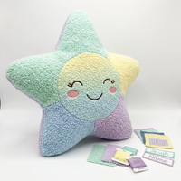 Almohada Personalizada en Forma de Corazón y Pentagrama, de Felpa Súper Suave, Bordada a Medida, ODM, para Fiestas