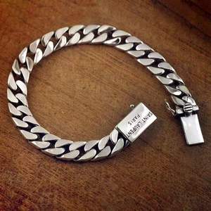 Chaîne de bracelet unisexe tendance <span class=keywords><strong>2025</strong></span>, style cubain, en acier inoxydable argenté/doré, bijoux en alliage pour anniversaire, vente en gros - Product Image 3