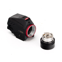 Lampe torche laser rouge Ohhunt Combo 150 lumens, lampe tactique avec support de 20 mm