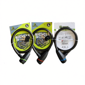 Candado de Bicicleta Mate de 12*80mm con Cable de Acero de Colores Mezclados, Cilindro para Bicicleta y Coche - Product Image 2